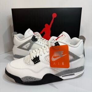 Air Jordan 4 Retro OG 'White Cement' 2025 NEW DS Men’s Size 10.5 - FV5029-100